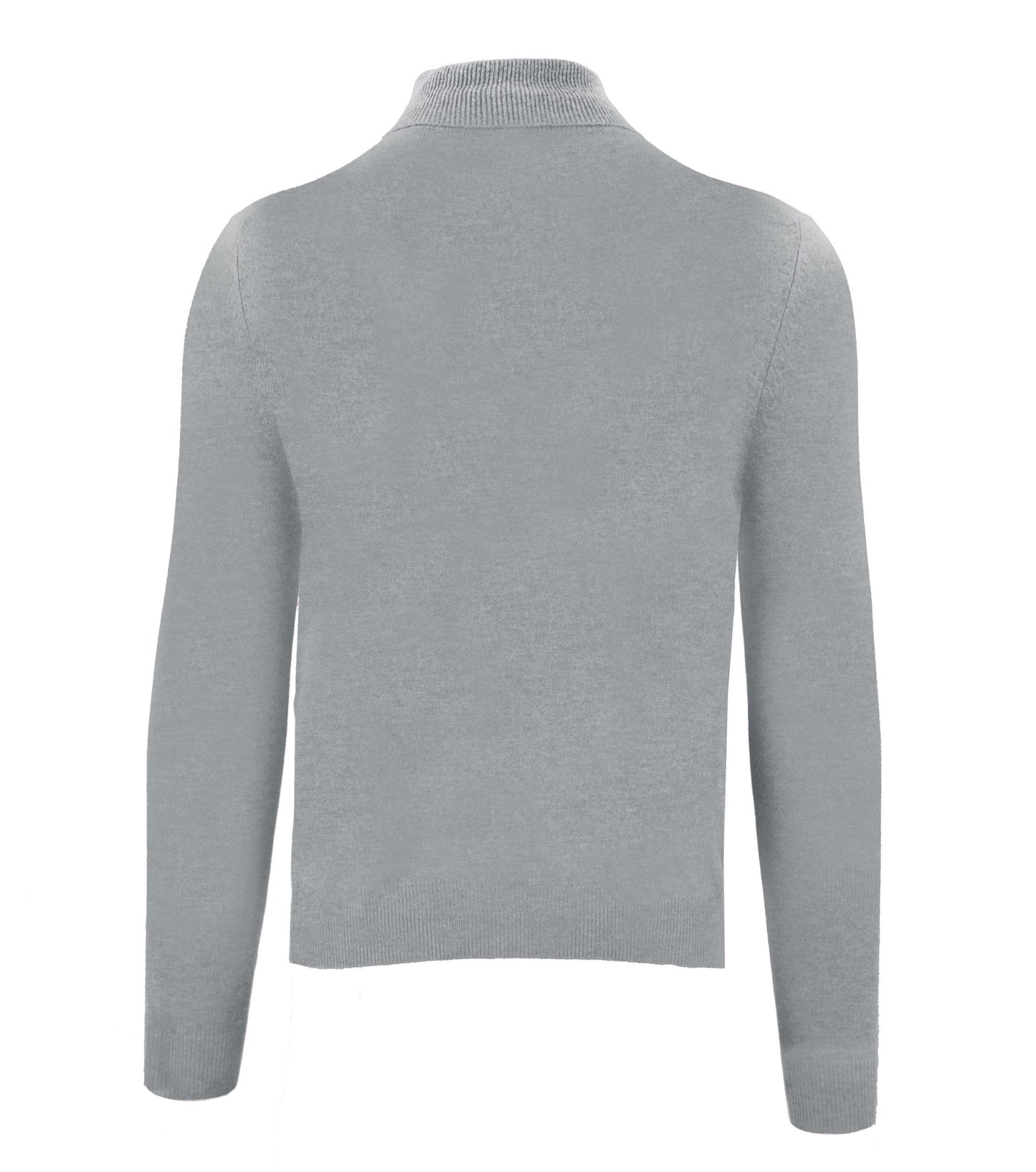 Grauer Kaschmir-Pullover