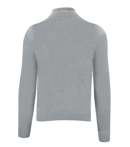 Grauer Kaschmir-Pullover