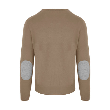 Beigefarbener Pullover aus Wolle