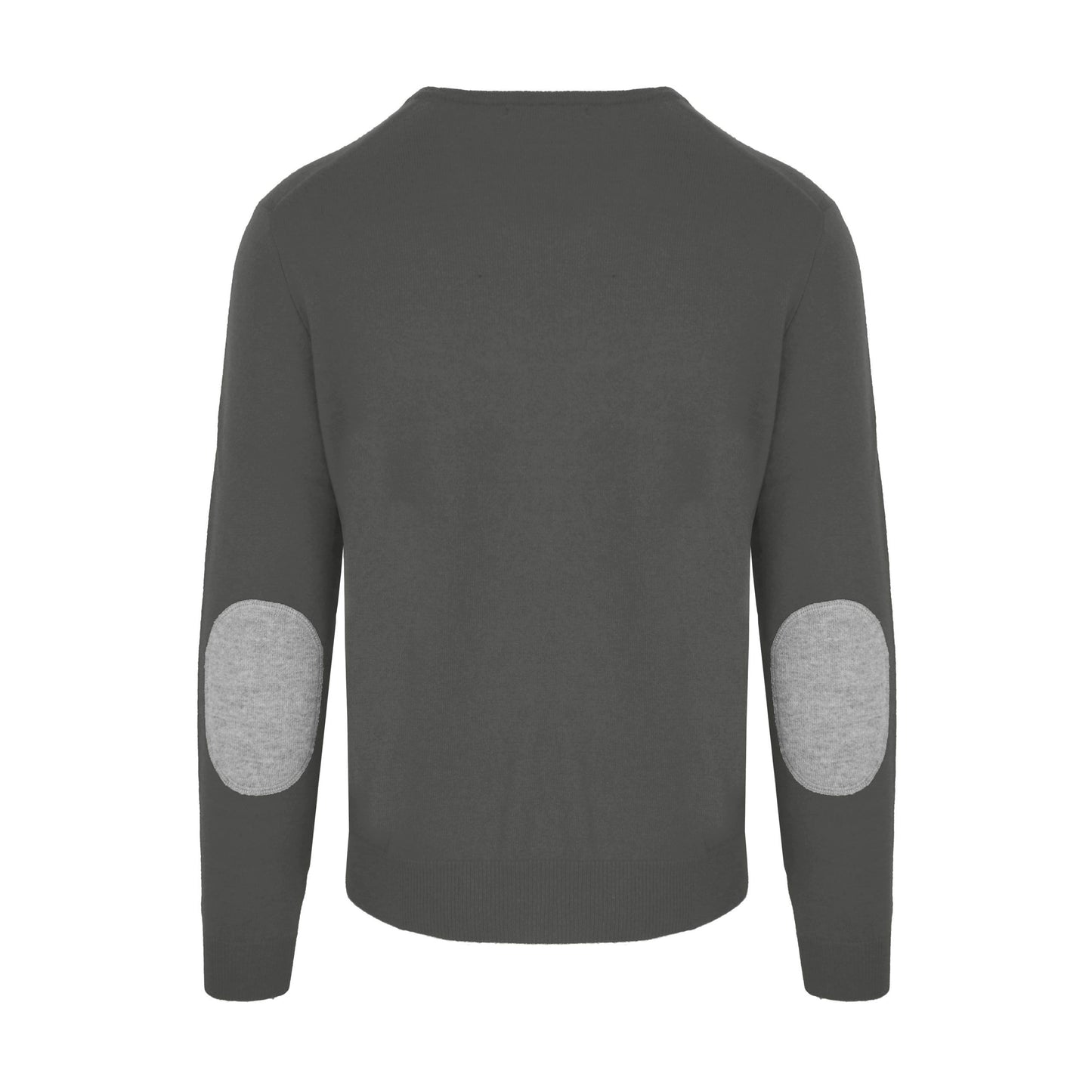 Grauer Pullover aus Wolle