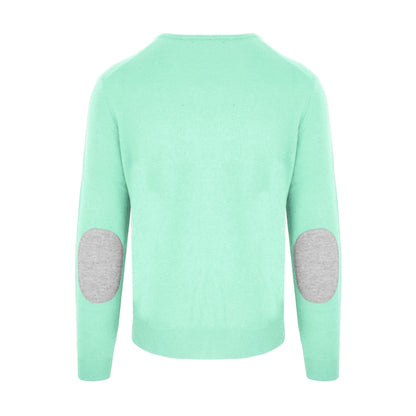 Grüner Pullover aus Wolle
