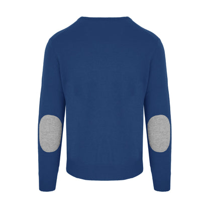 Blauer Pullover aus Wolle