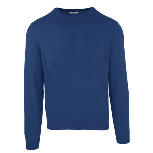 Blauer Pullover aus Wolle
