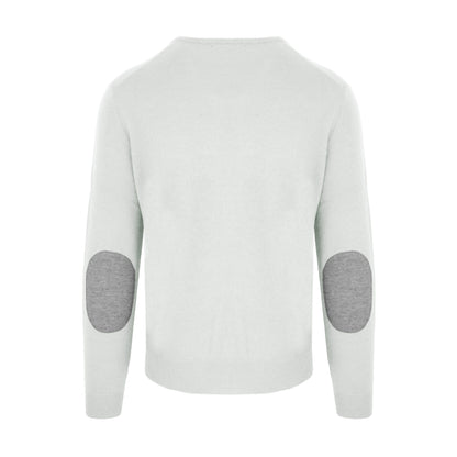 Grauer Pullover aus Wolle