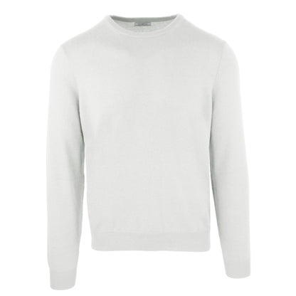 Grauer Pullover aus Wolle