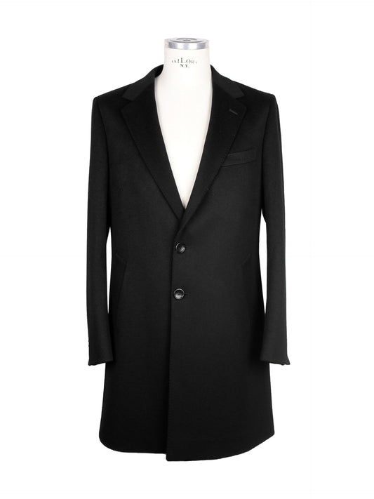 Schwarze Vergine Jacke aus Wolle