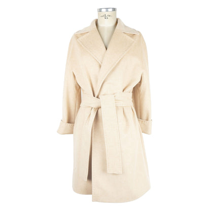 Beige Wolle Vergine Jacken & Mantel