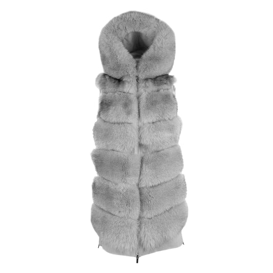 Graue Wolle Vergine Jacken & Mantel