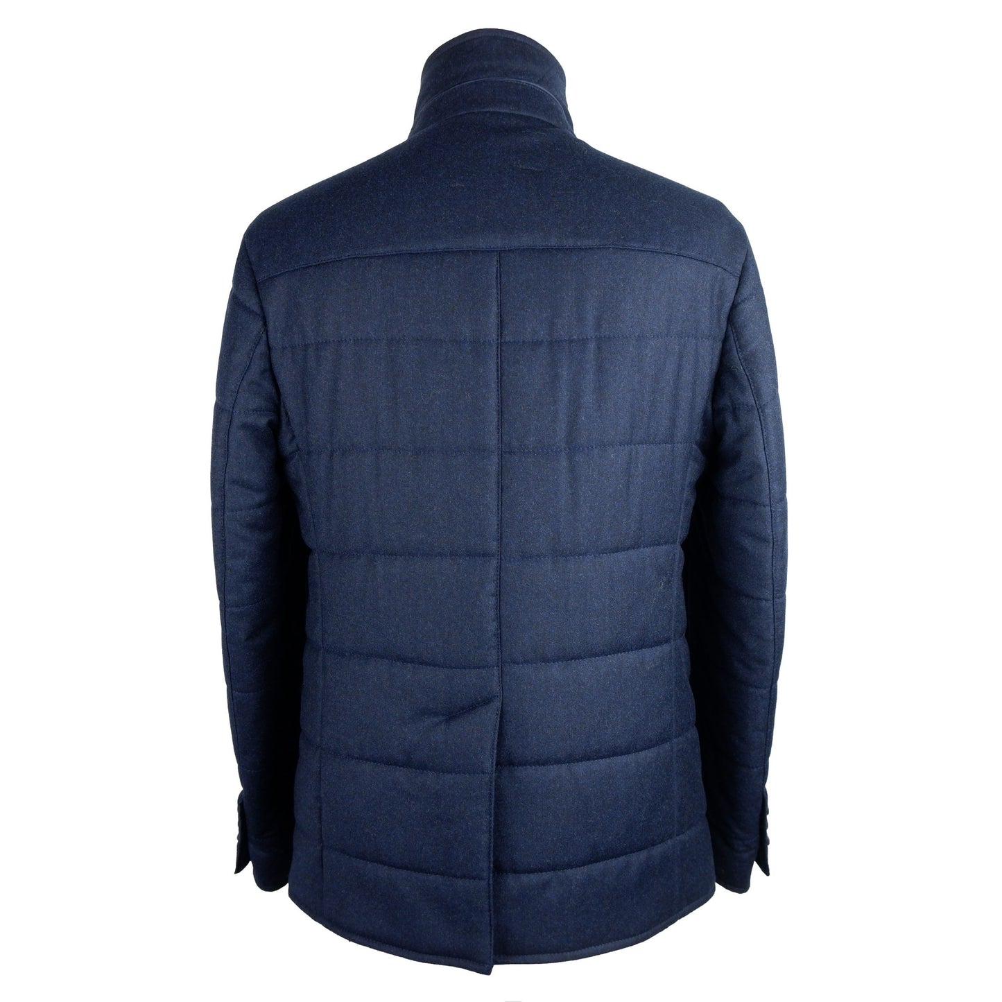 Blaue Wolljacke