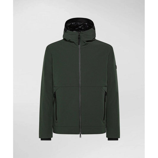 Grüne Nylonjacke
