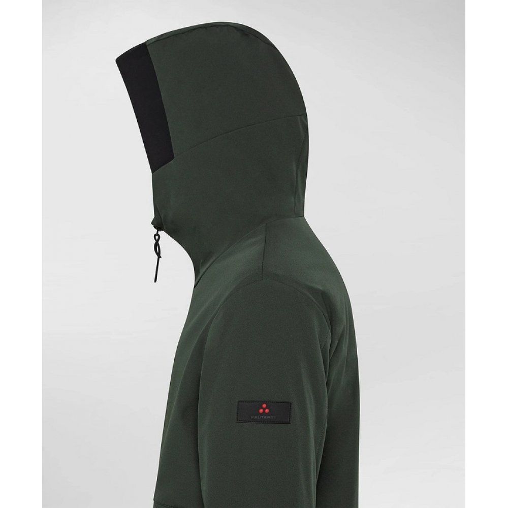Grüne Nylonjacke