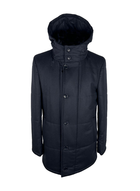 Jacke Vergine aus blauer Wolle