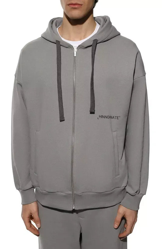 Grauer Baumwollpullover