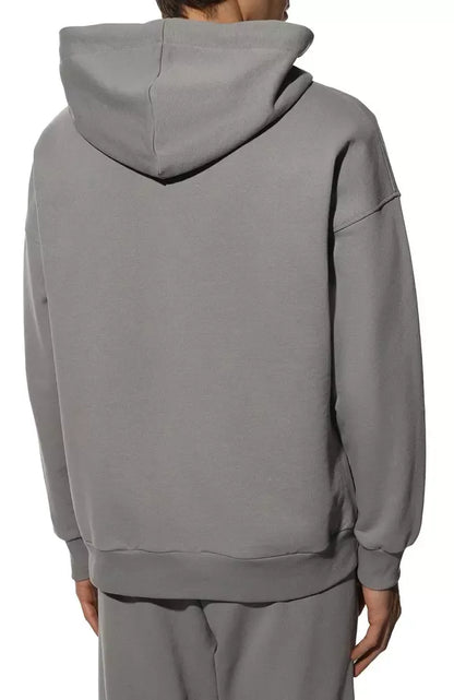 Grauer Baumwollpullover