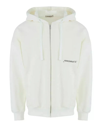 Weißer Baumwollpullover