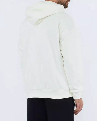 Weißer Baumwollpullover