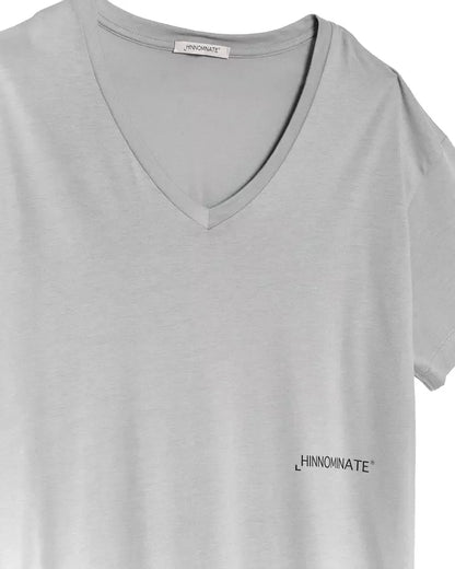 T-Shirt aus grauer Baumwolle