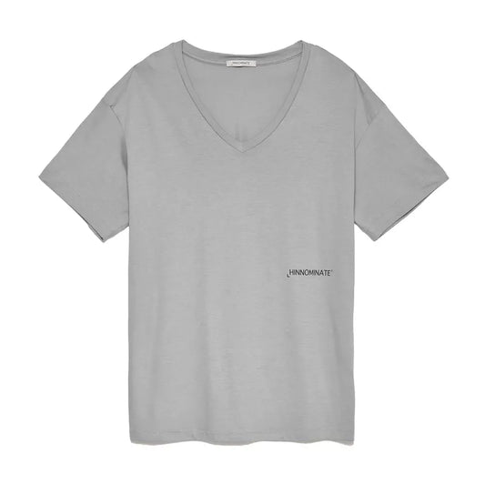 T-Shirt aus grauer Baumwolle