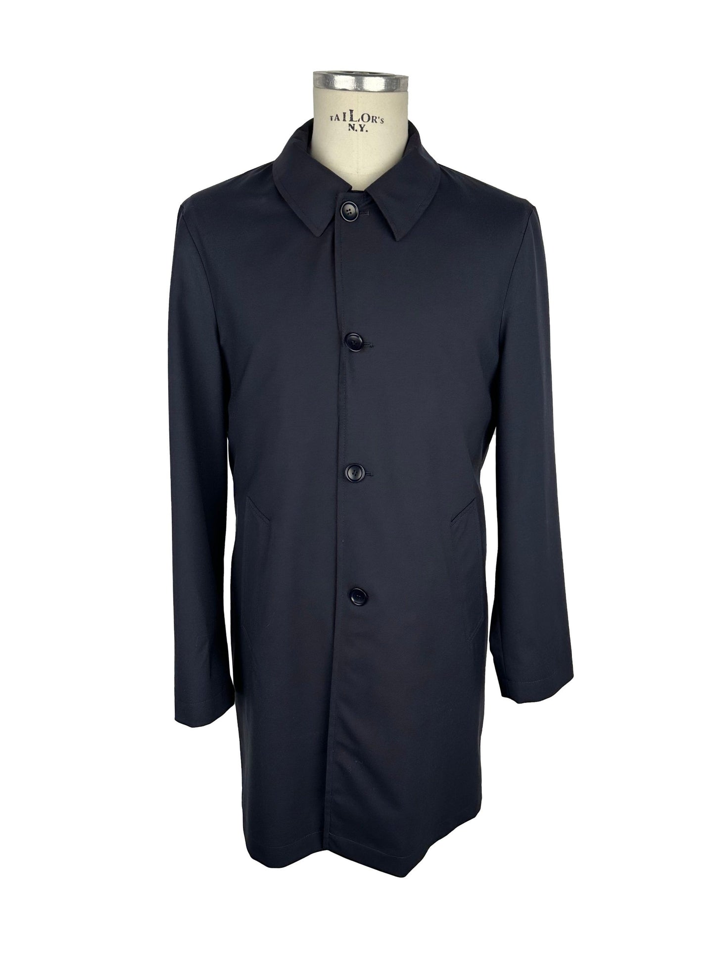 Jacke Vergine aus blauer Wolle