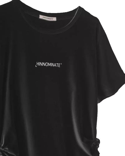 Schwarze Baumwolle Tops & T-Shirt