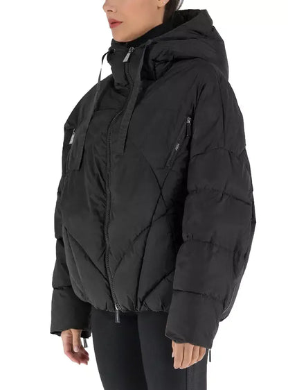 Schwarze Nylon Jacken & Mantel