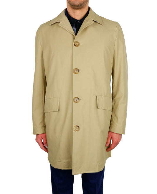 Beigefarbene Baumwolljacke