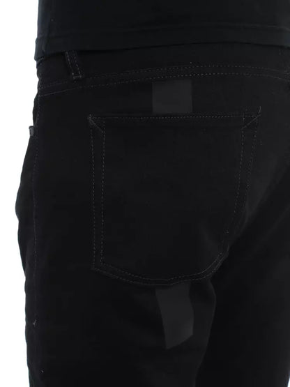Schwarze Baumwolljeans & Hose