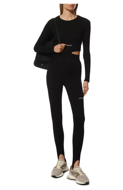 Schwarze Baumwolle Tops & T-Shirt
