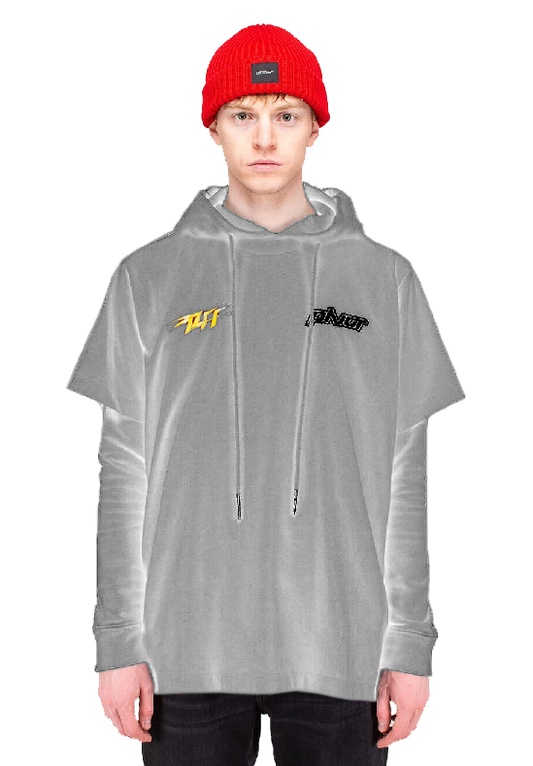 Grauer Baumwollpullover