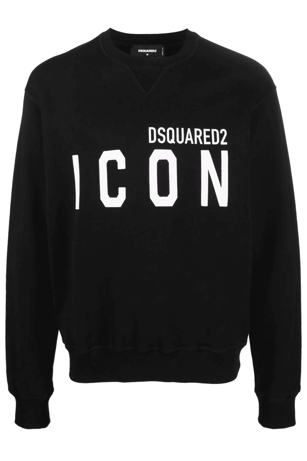 Schwarzer Baumwollpullover