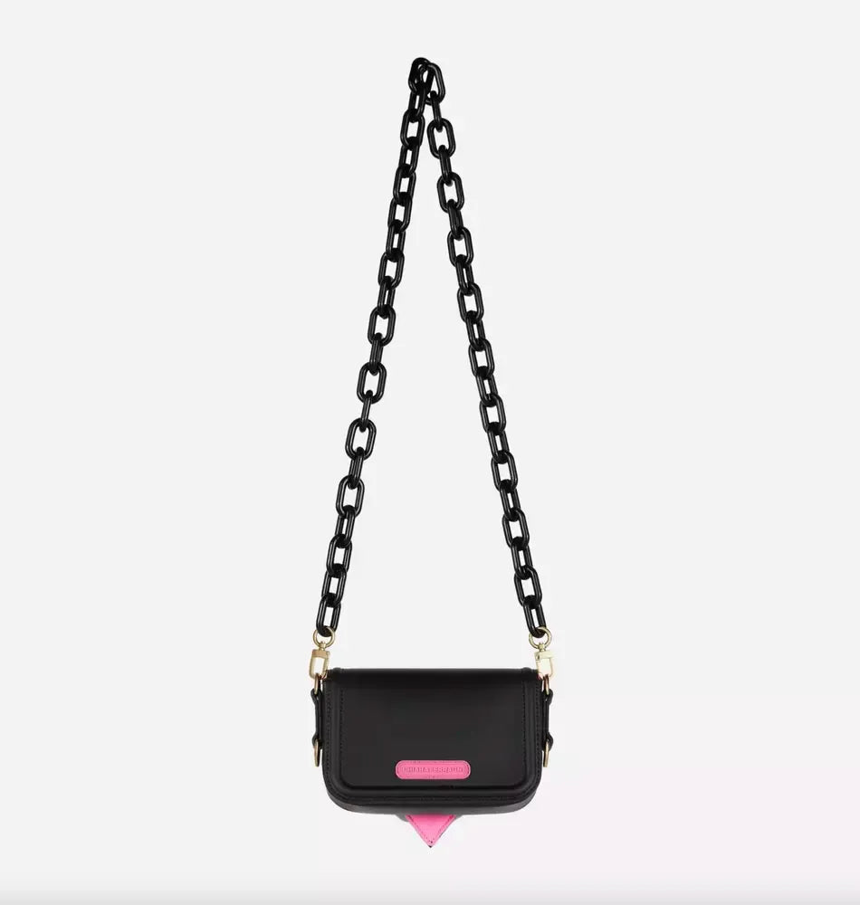 Schwarze Polyethylen-Kreuztasche
