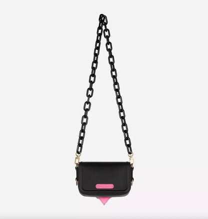 Schwarze Polyethylen-Kreuztasche