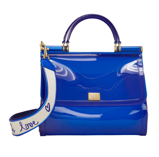 Blaue Pvc Umhängetasche