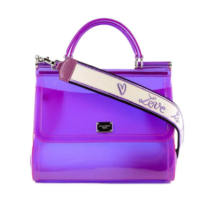 Lila Pvc Umhängetasche