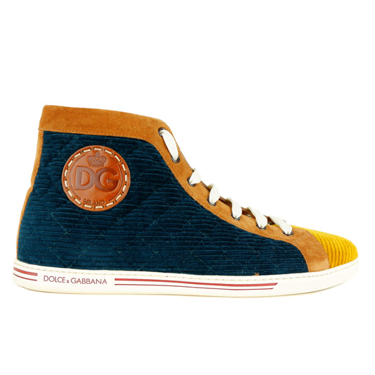 Grüne Leder Di Kalbsleder Sneakers