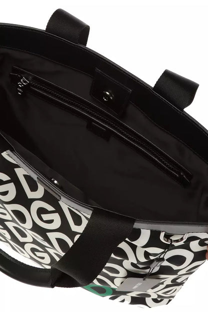 Schwarze Nylon Tragetasche
