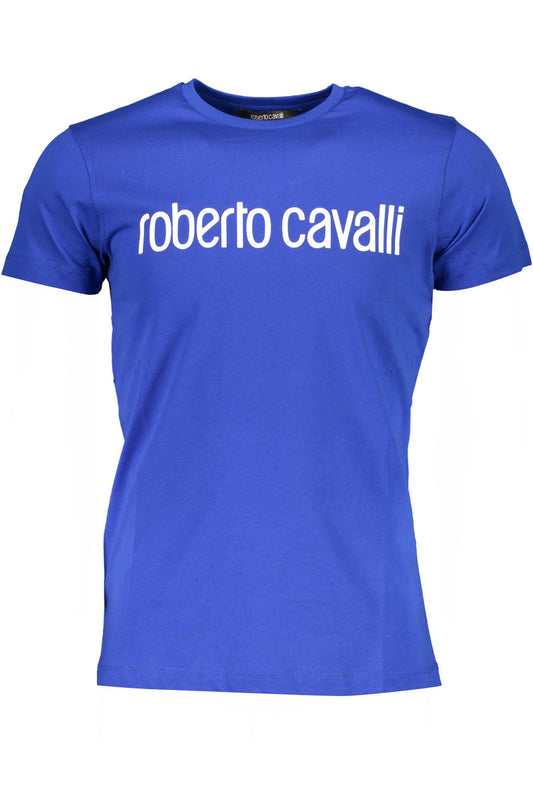 T-Shirt aus blauer Baumwolle