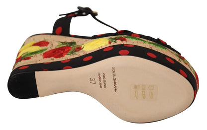 Multicolor Plateau Keile Sandalen Charmeuse Schuhe