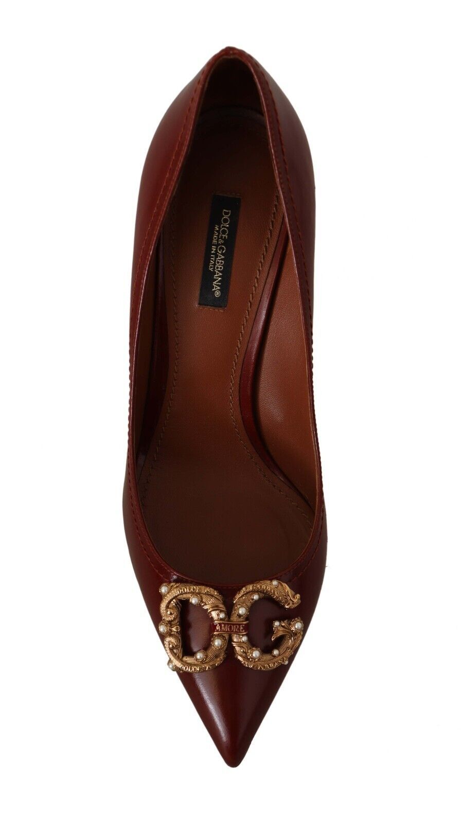 Braun Leder High Heels Pumps Amore Schuhe