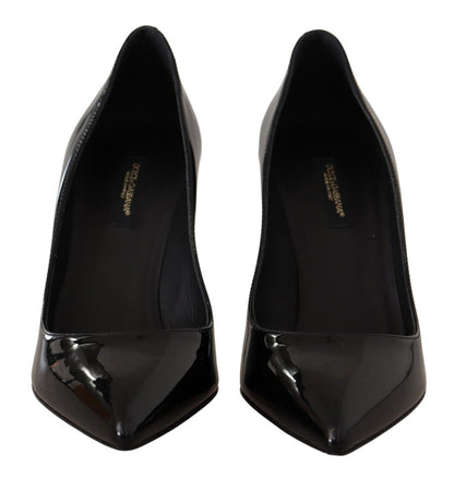 Schwarze Lackleder High Heels Pumps Schuhe