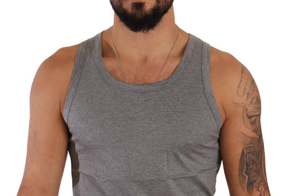 Graues ärmelloses Baumwoll-Tank-Top T-Shirt Unterwäsche