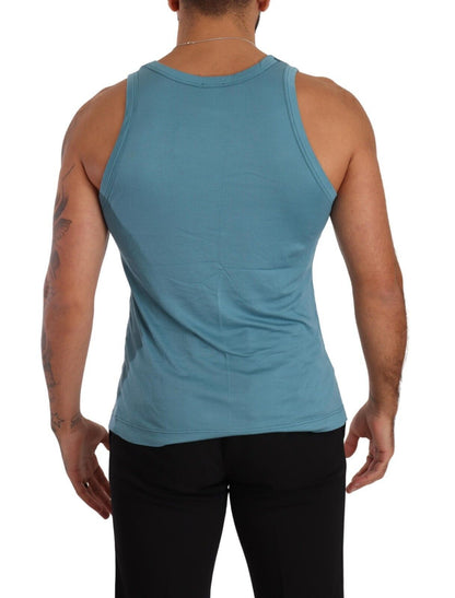 Blaues Modal ärmelloses Tank-Top T-Shirt Unterwäsche