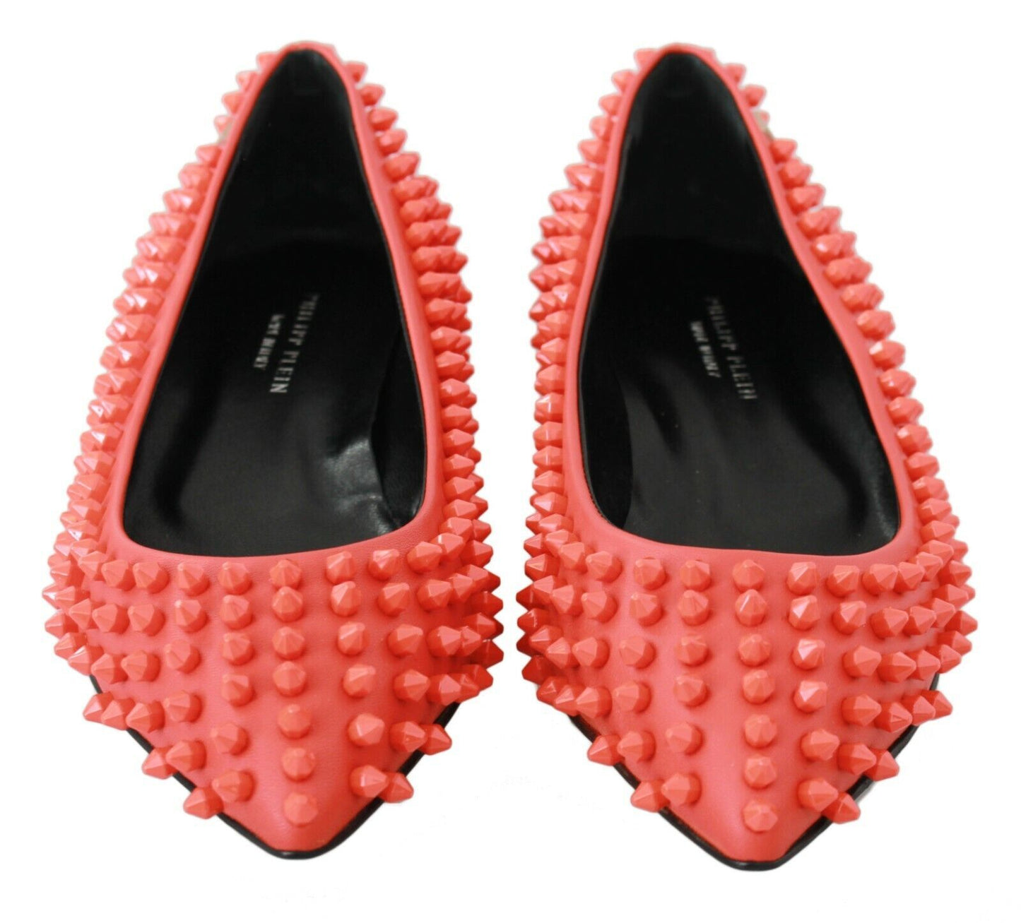 Orange Leder Ballerina WHAT I DO Flats Schuhe