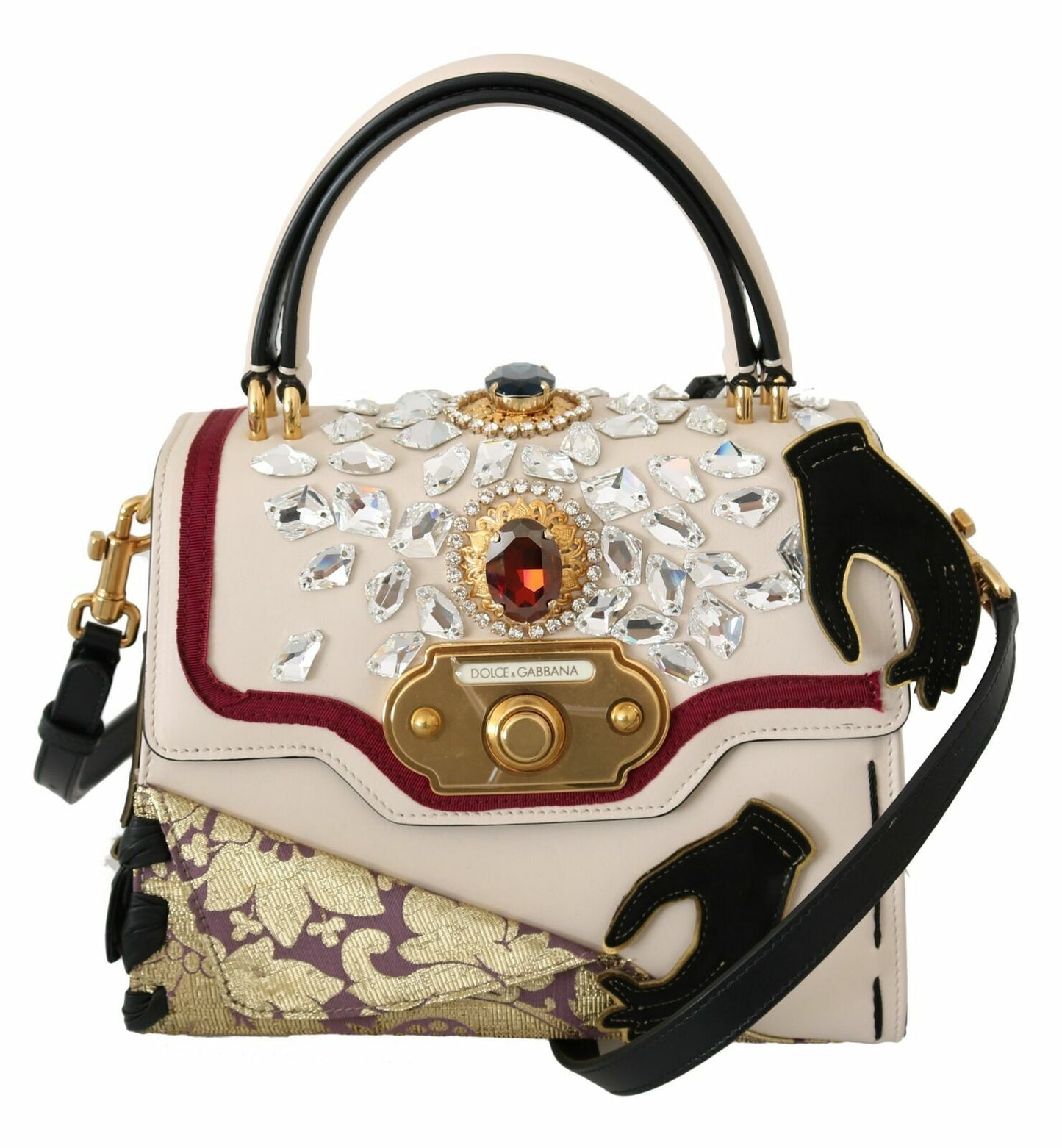 Multicolor Leder Crystal Crossbody WELCOME Geldbörse