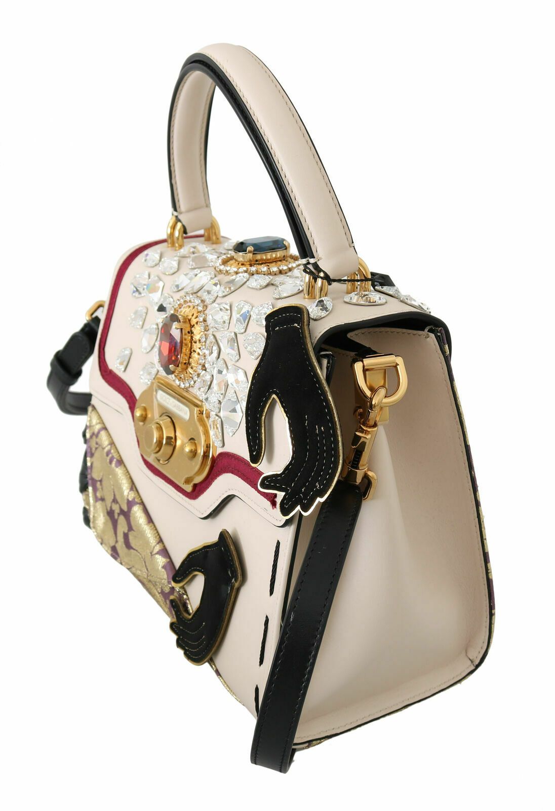 Multicolor Leder Crystal Crossbody WELCOME Geldbörse
