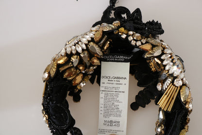 Weißgoldenes kristallbesetztes Diadem-Stirnband