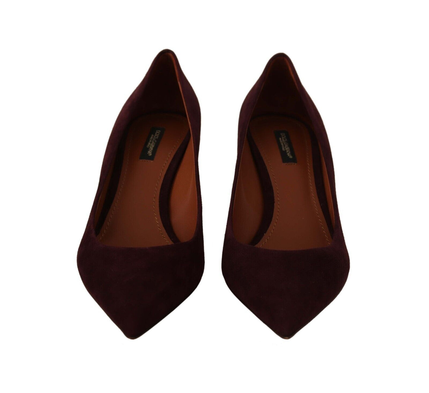Lila Wildleder Leder Kitten Heels Pumps Schuhe