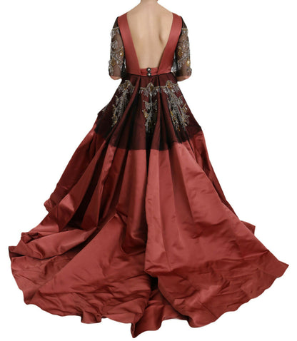 Kristall-Kronleuchter Seide Prinzessin Kleid Kleid
