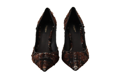 Multicolor Tweed spitze Stiletto Pumps Schuhe