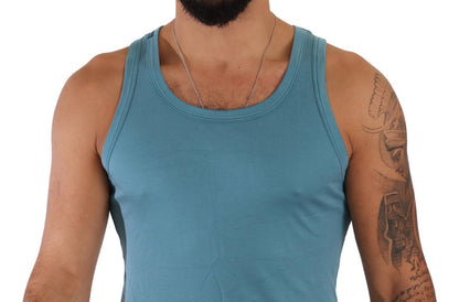 Blaues Modal ärmelloses Tank-Top T-Shirt Unterwäsche